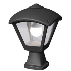 Φωτιστικό Κολωνάκι 32cm με ντουί Ε27 Ρητίνης Μαύρο IP55 Fumagalli Dario 96DARIO250MF/BL